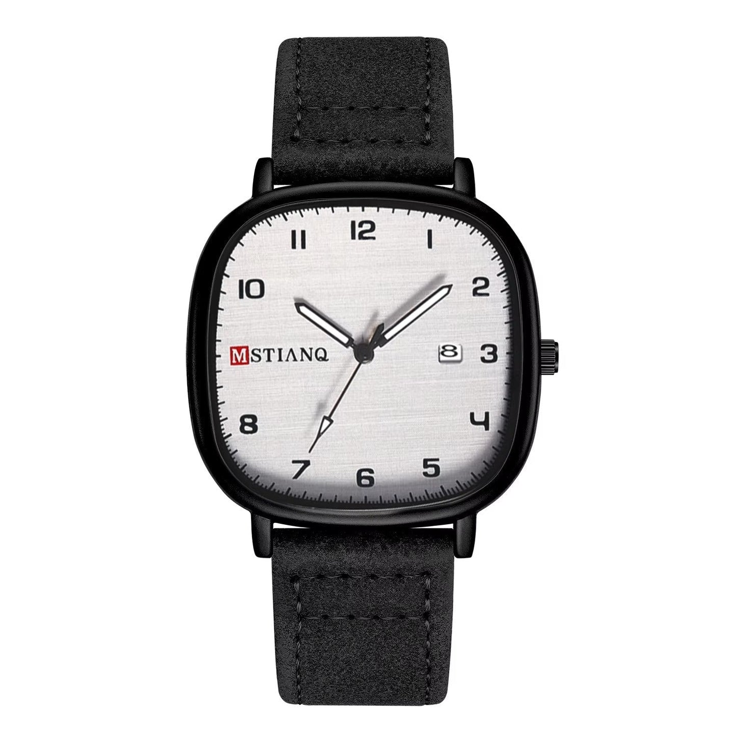MSTIANQ Leather Strap Luxury Watch