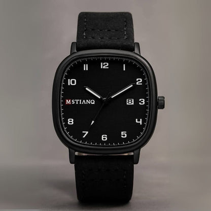 MSTIANQ Leather Strap Luxury Watch