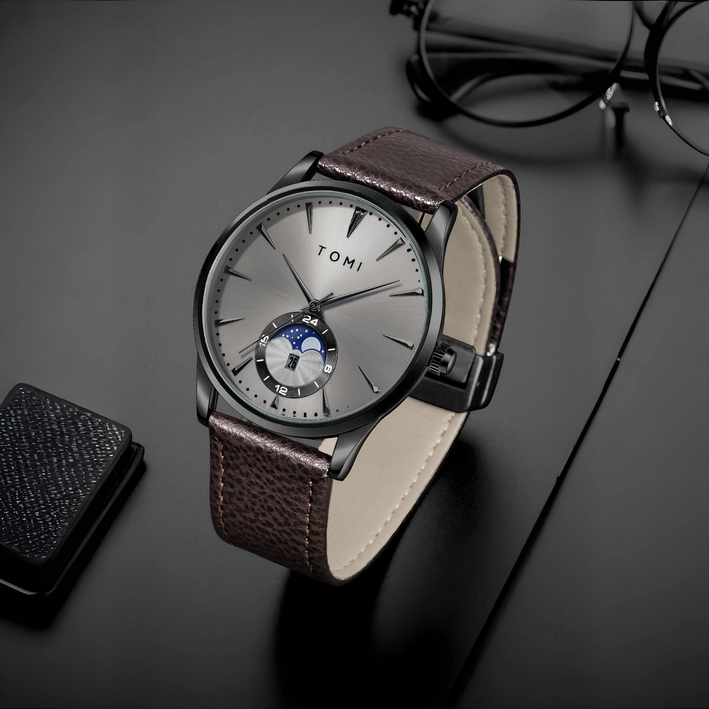 TOMI Business Professional Ultra Thin Watch