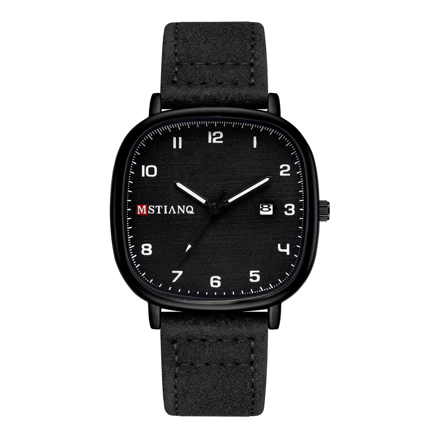 MSTIANQ Leather Strap Luxury Watch