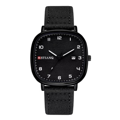MSTIANQ Leather Strap Luxury Watch