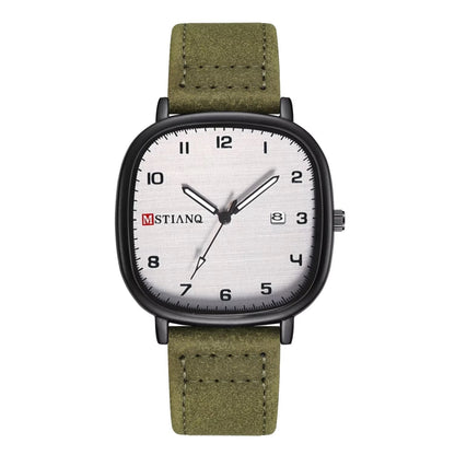 MSTIANQ Leather Strap Luxury Watch
