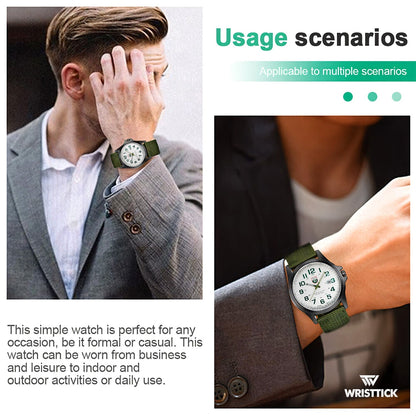 SOKI Army Green Man's Luxury Calendar Quartz Watch