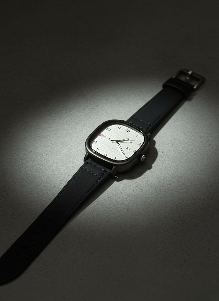 MSTIANQ Leather Strap Luxury Watch
