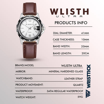 WLISTH Ultra | Durable Strong Luminous Date Calendar Business Watch