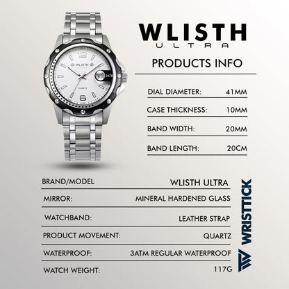 WLISTH Ultra | Durable Strong Luminous Date Calendar Business Watch